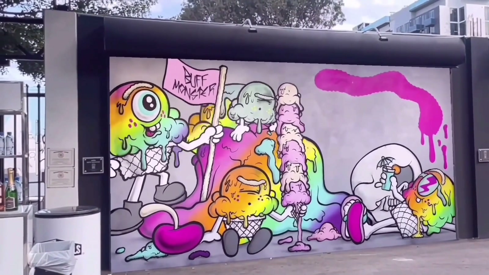 Buff Monster's AR mural at Wynwood Walls