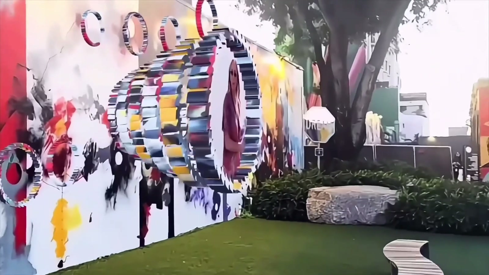 Futura's AR mural at Wynwood Walls