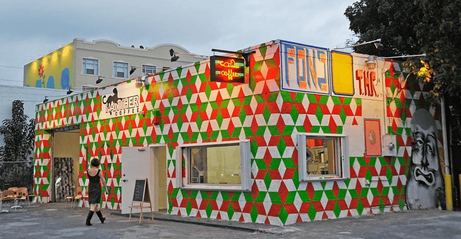 Barry Mcgee mural at Wynwood Walls