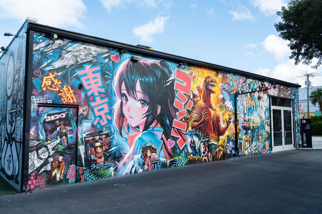 dan kitchener mural at Wynwood Walls