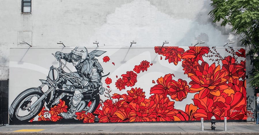 David Flores mural at Wynwood Walls
