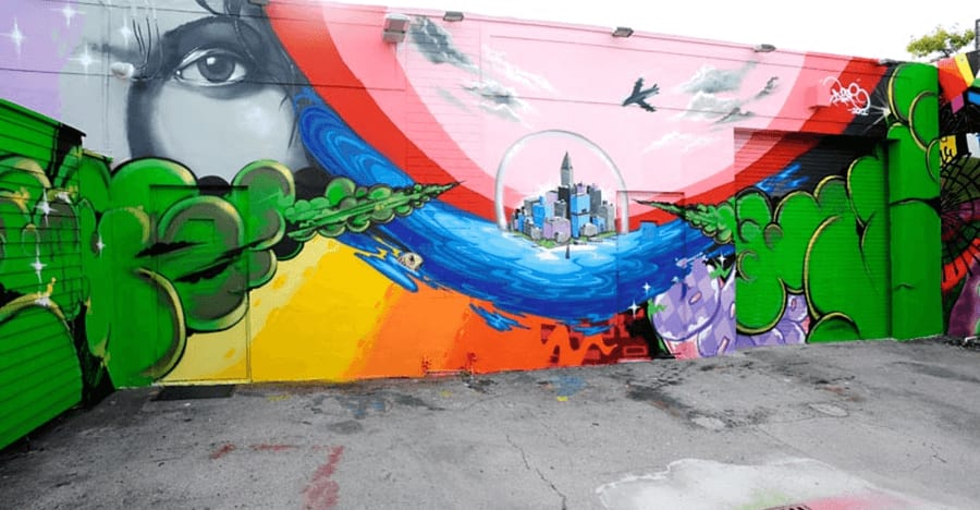 daze mural at Wynwood Walls