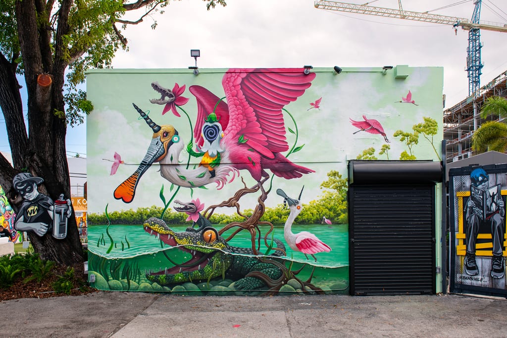 Dulk mural at Wynwood Walls