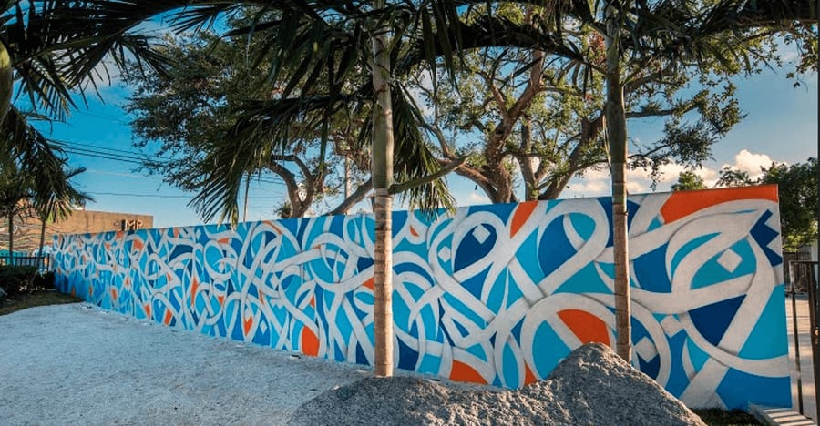 El seed mural at Wynwood Walls