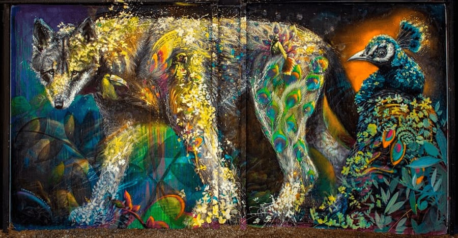 ernesto maranje mural at Wynwood Walls