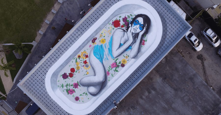 fin dac mural at Wynwood Walls