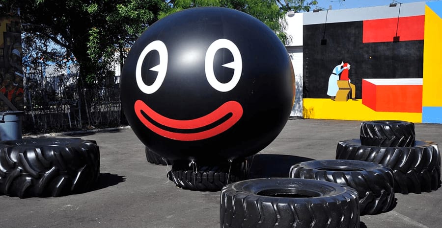 friendswithyou mural at Wynwood Walls
