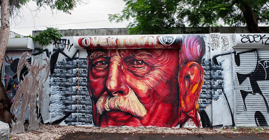 Gaia mural at Wynwood Walls