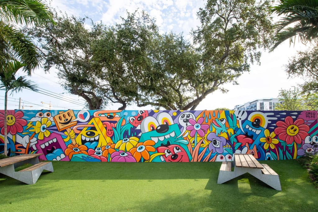 Greg Mike mural at Wynwood Walls