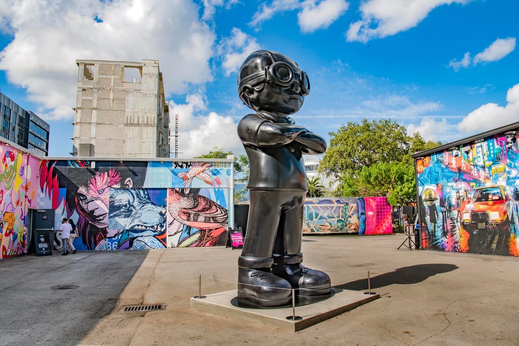 Hebru Brantley mural at Wynwood Walls