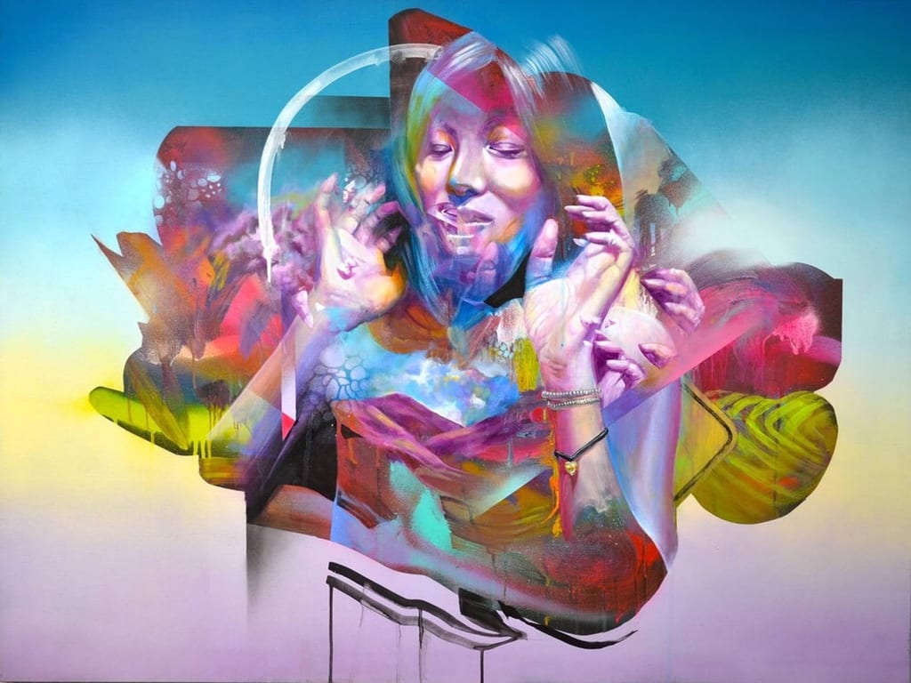 Hueman mural at Wynwood Walls
