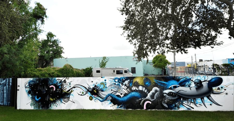 jeff soto mural at Wynwood Walls