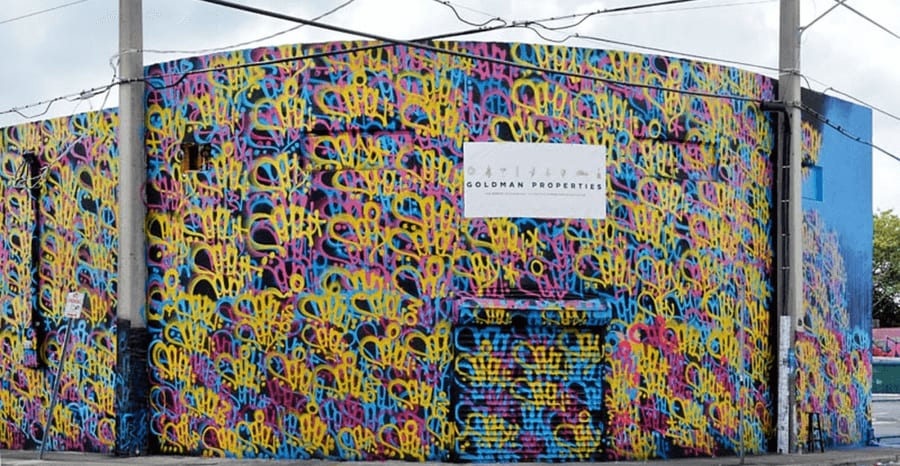 jesse geller (nemel) mural at Wynwood Walls