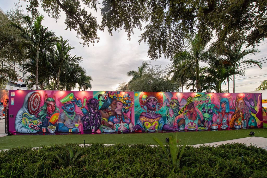 Lauren YS mural at Wynwood Walls