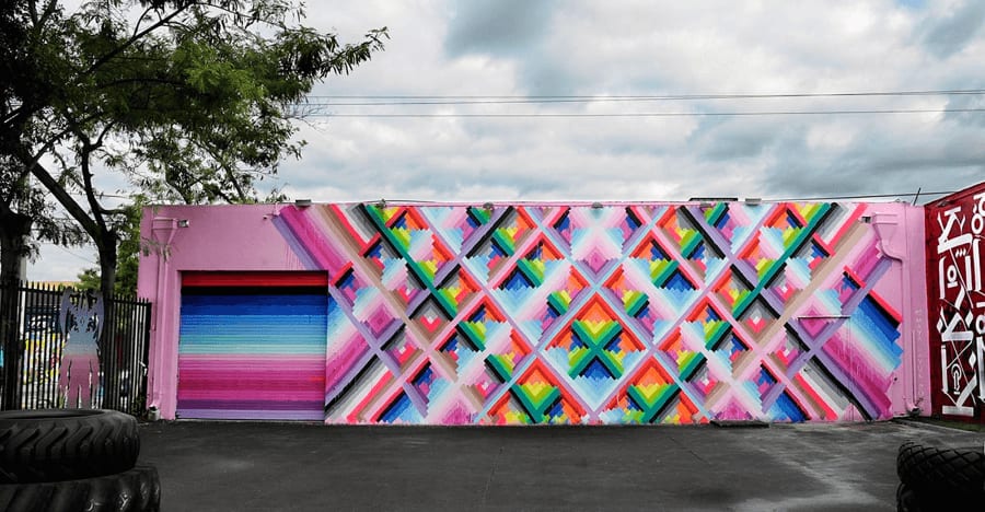 maya hayuk mural at Wynwood Walls