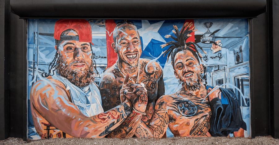 michael vasquez mural at Wynwood Walls