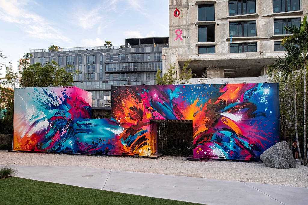 Mikael B mural at Wynwood Walls