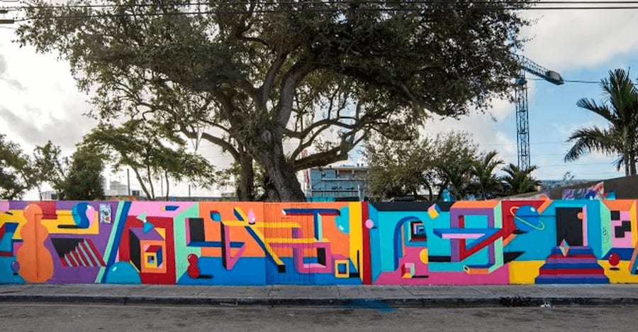 oliver “2shy” mural at Wynwood Walls