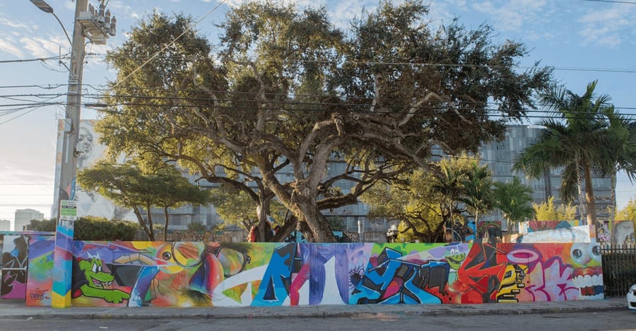 quake & hiero mural at Wynwood Walls