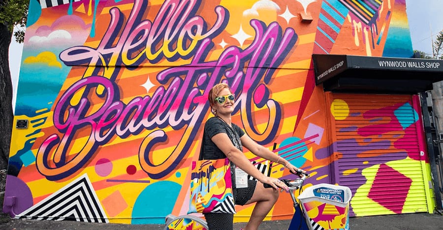 queen andrea mural at Wynwood Walls