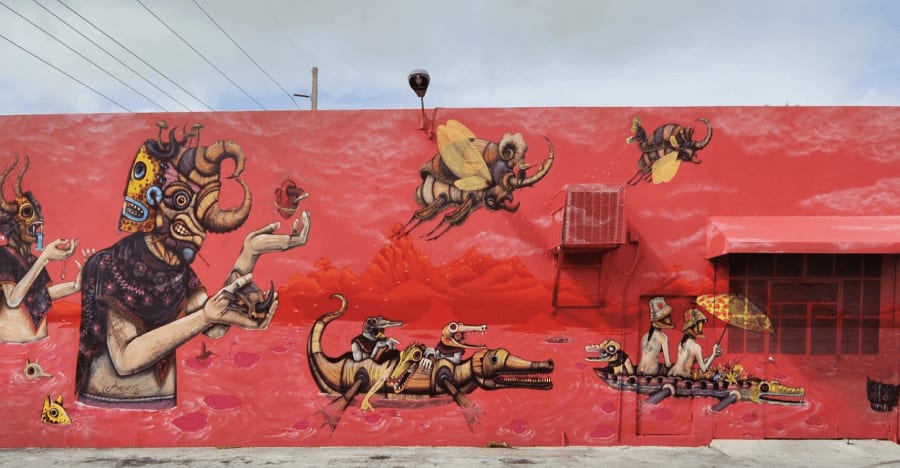 saner mural at Wynwood Walls