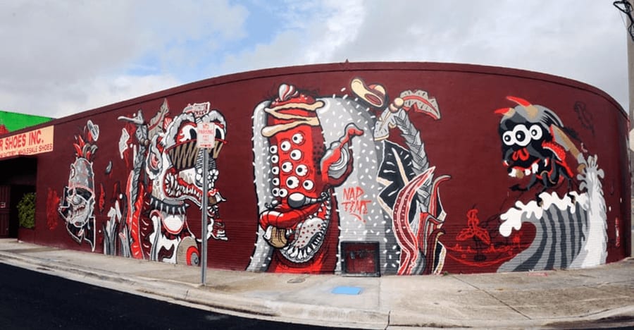sheryo mural at Wynwood Walls