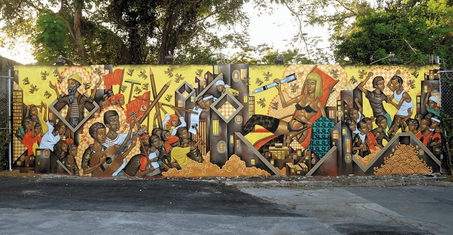 stelios faitakis mural at Wynwood Walls