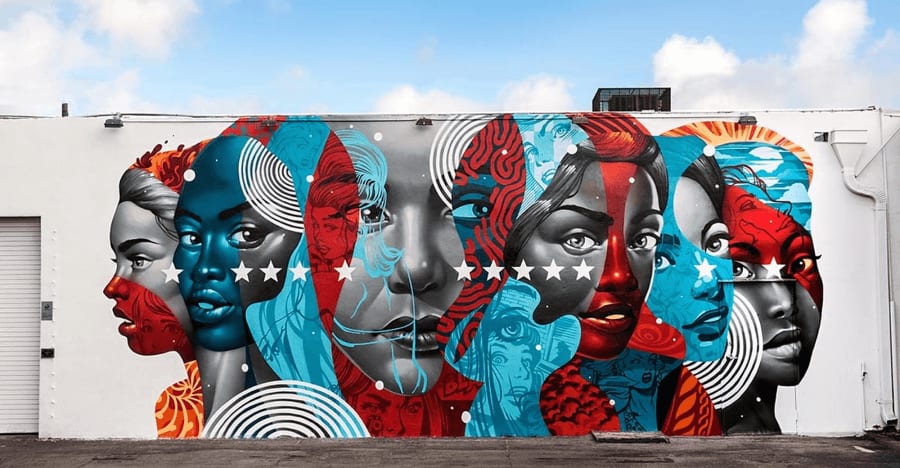 tomokazu matsuyama mural at Wynwood Walls