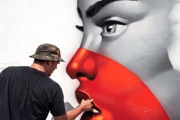 tristan eaton mural at Wynwood Walls